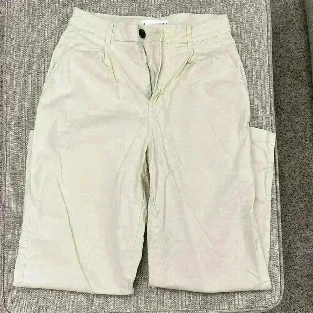 Mango Ecru Straight Leg Pant - Picture 3 of 7